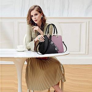 Сумка Nicole & Doris 2020, женская, тоут, сумки на плечо, фиолетовый, размер: L synthetic.ua - Фото 1