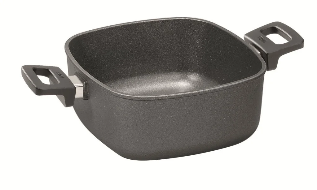 Каструля-сотейник Woll Nowo квадратна 24 см з фіксованими ручками та кришкою, фото №1