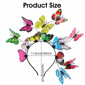 Обруч для волос Бабочка Lusofie synthetic.ua - Фото 1