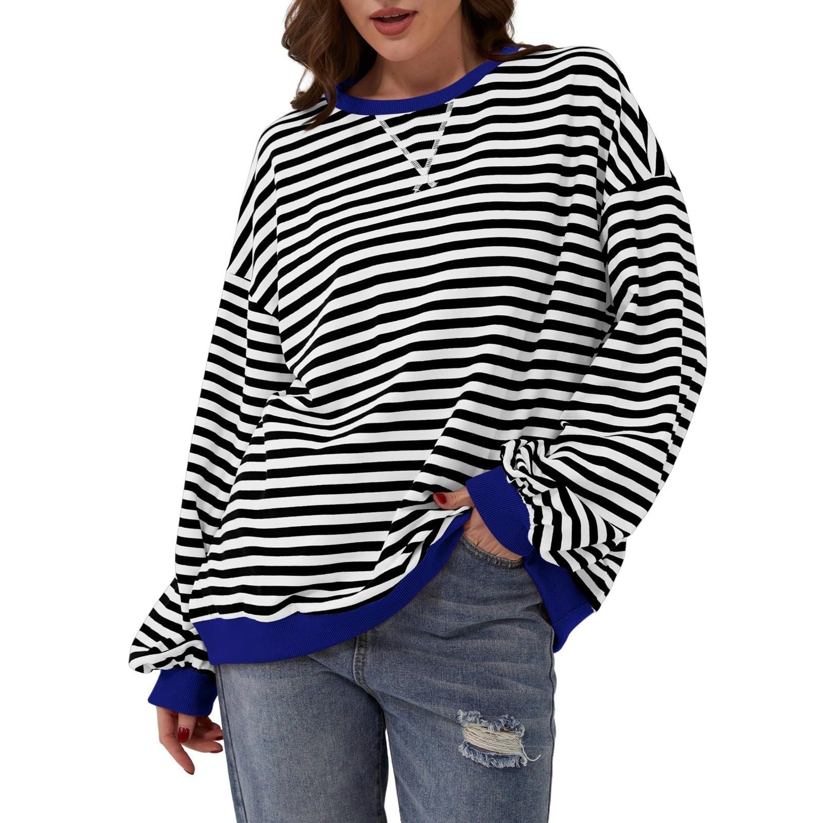 Пуловер NNGOTD Жіночий Смугастий Oversize, фото №2