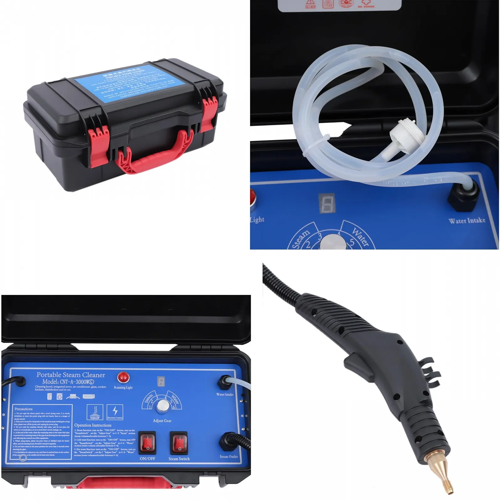 Ручний пароочисник високого тиску 3000 Вт 100-115 °C 220 В, фото №6 Ручний пароочисник високого тиску 3000 Вт 100-115 °C 220 В, фото №6