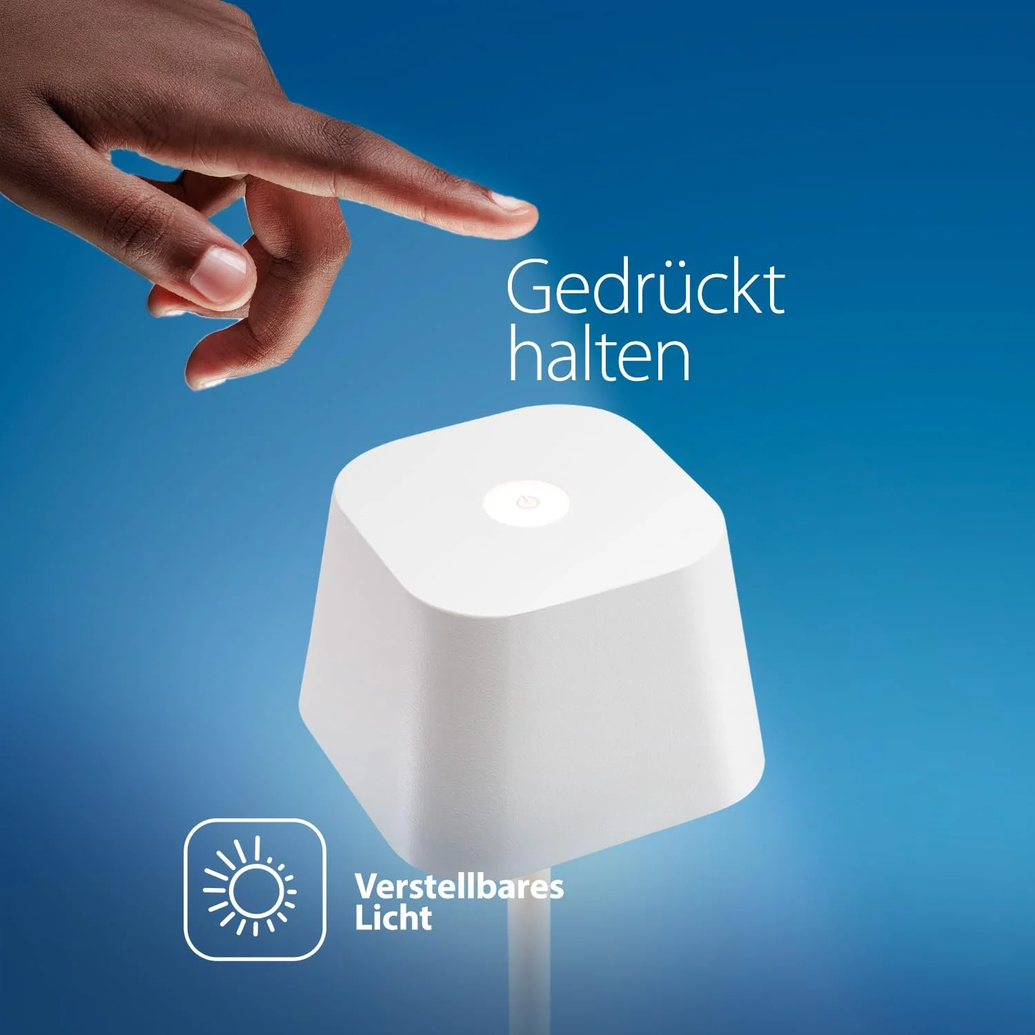 Настільна лампа SECURIT Georgina LED Дивмована Бездротова USB 38x11x11 см Біла, фото №5