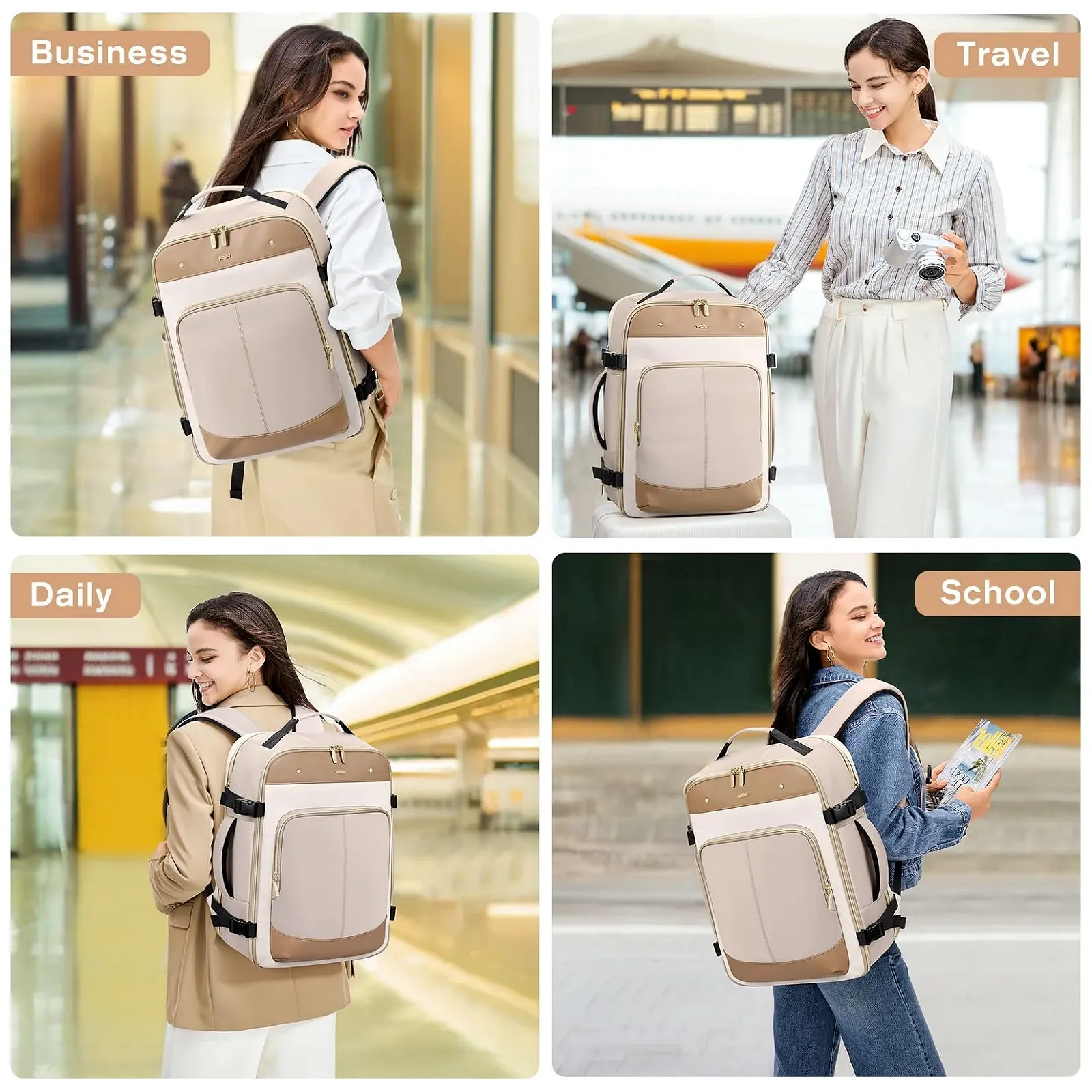 Рюкзак VNINE 40L 15.6-17" Water-Repellent Cabin Backpack, фото №5 Рюкзак VNINE 40L 15.6-17" Water-Repellent Cabin Backpack, фото №5