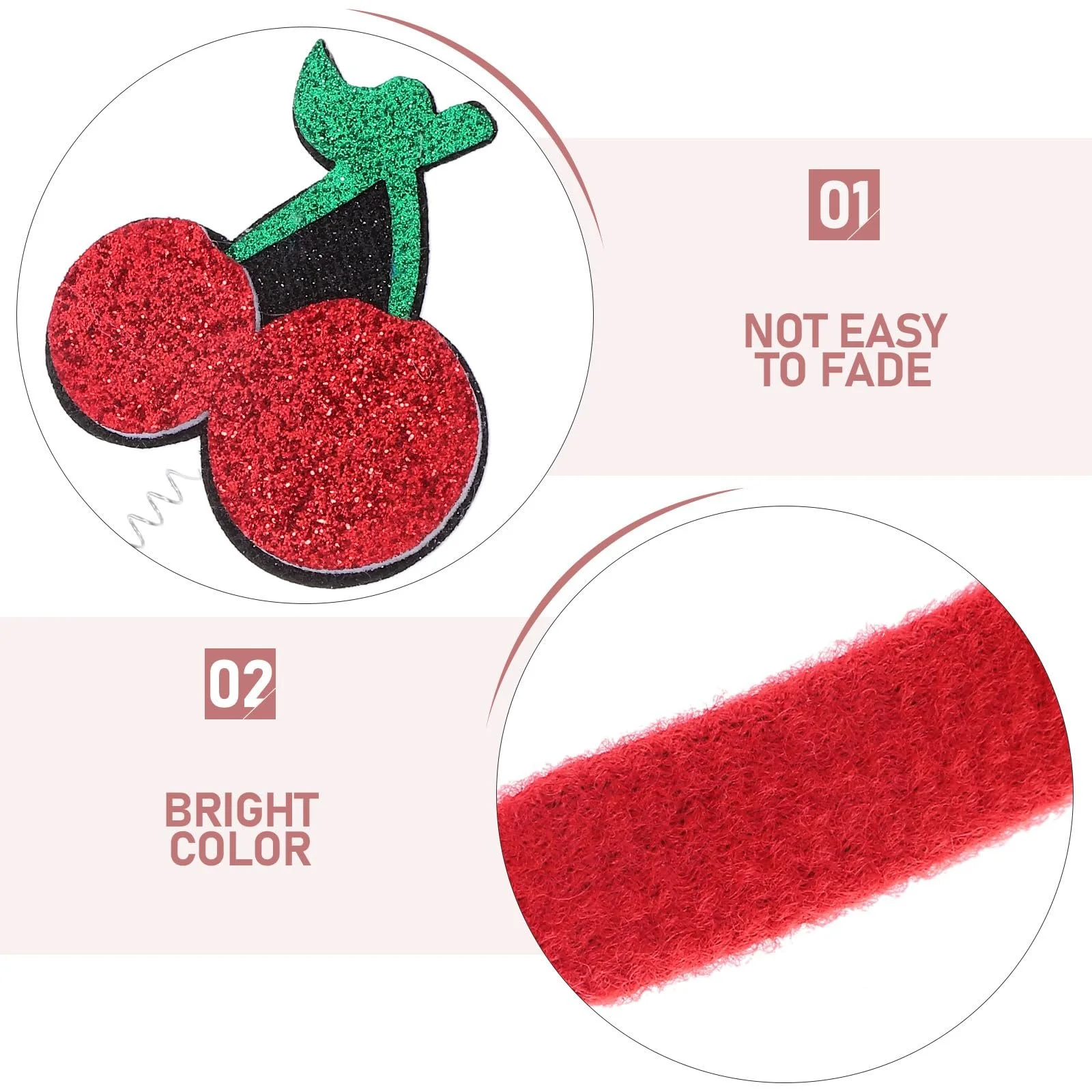 Обруч Magiclulu Літня черешня з дизайном черешень, фото №7 Обруч Magiclulu Літня черешня з дизайном черешень, фото №7