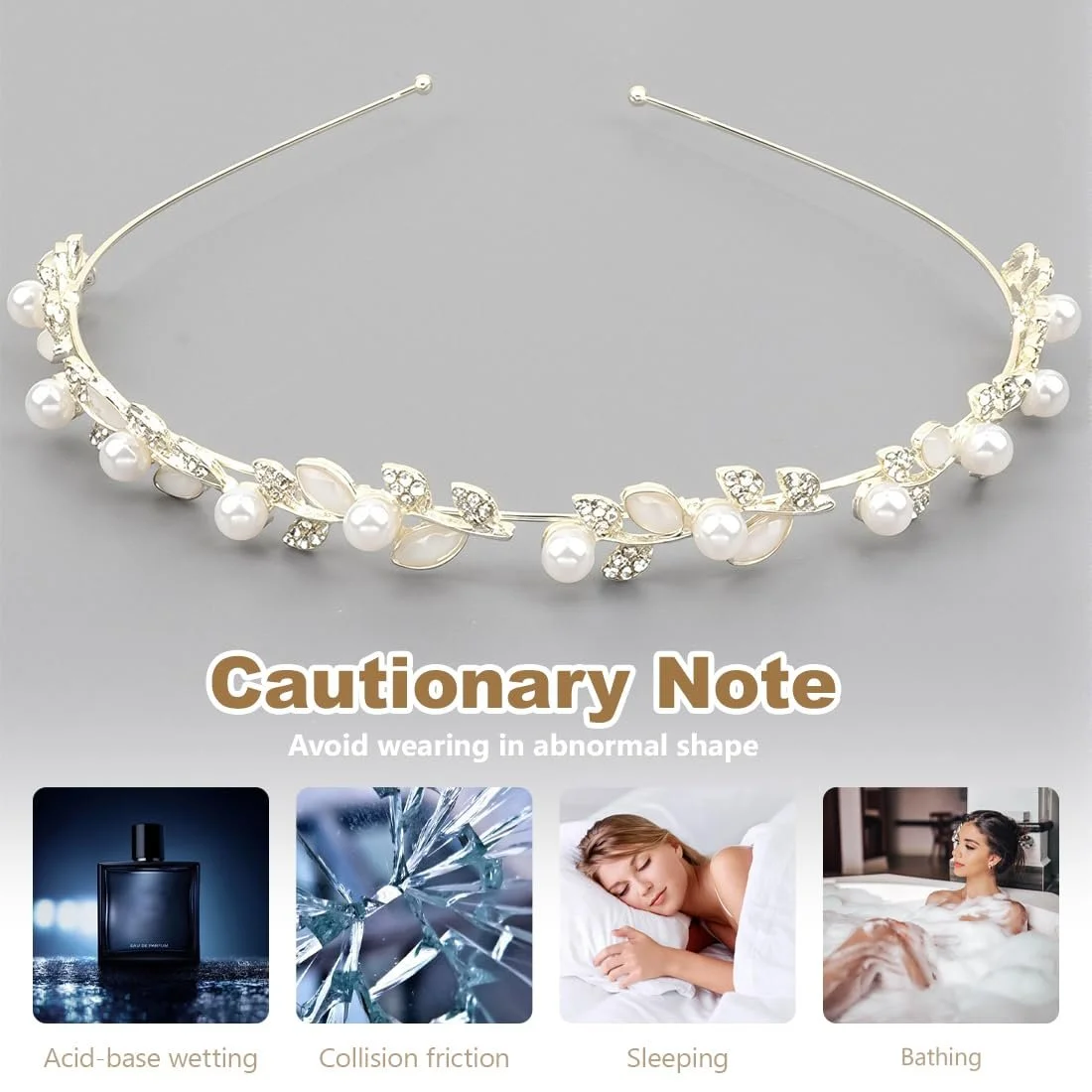 Обруч для волосся весільний, фото №5