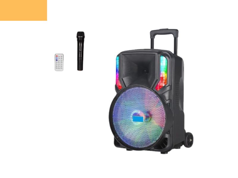 Портативний колона бумбокс XPRO NDR-12 сумка 30Вт USB SD FM радіо Bluetooth 1 мікрофон ДУ (MER-15678), фото №1