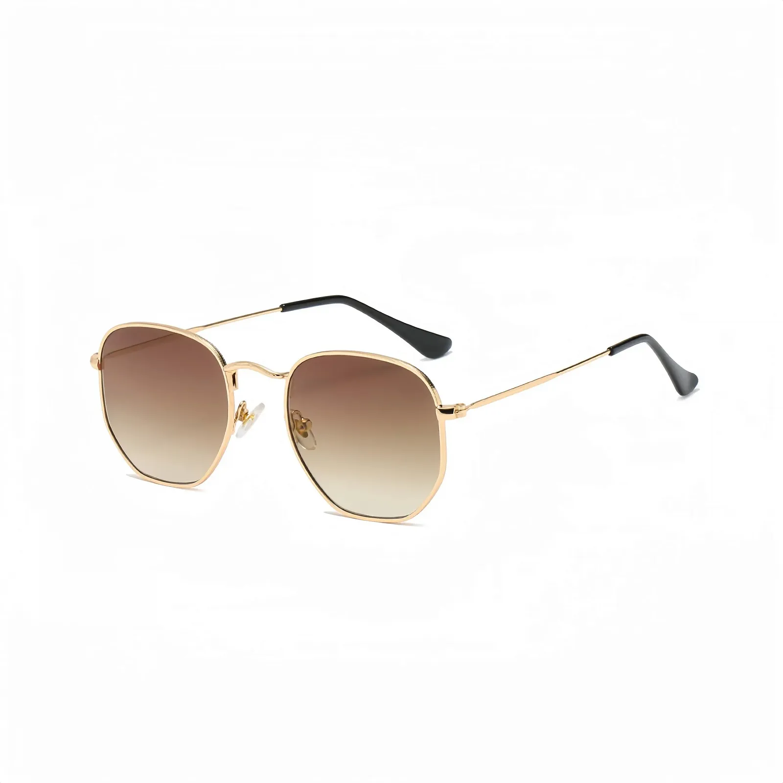 Модні сонцезахисні окуляри Полігональні WDZAYXC для чоловіків і жінок, Легка металева оправа, Захист UV400, фото №1