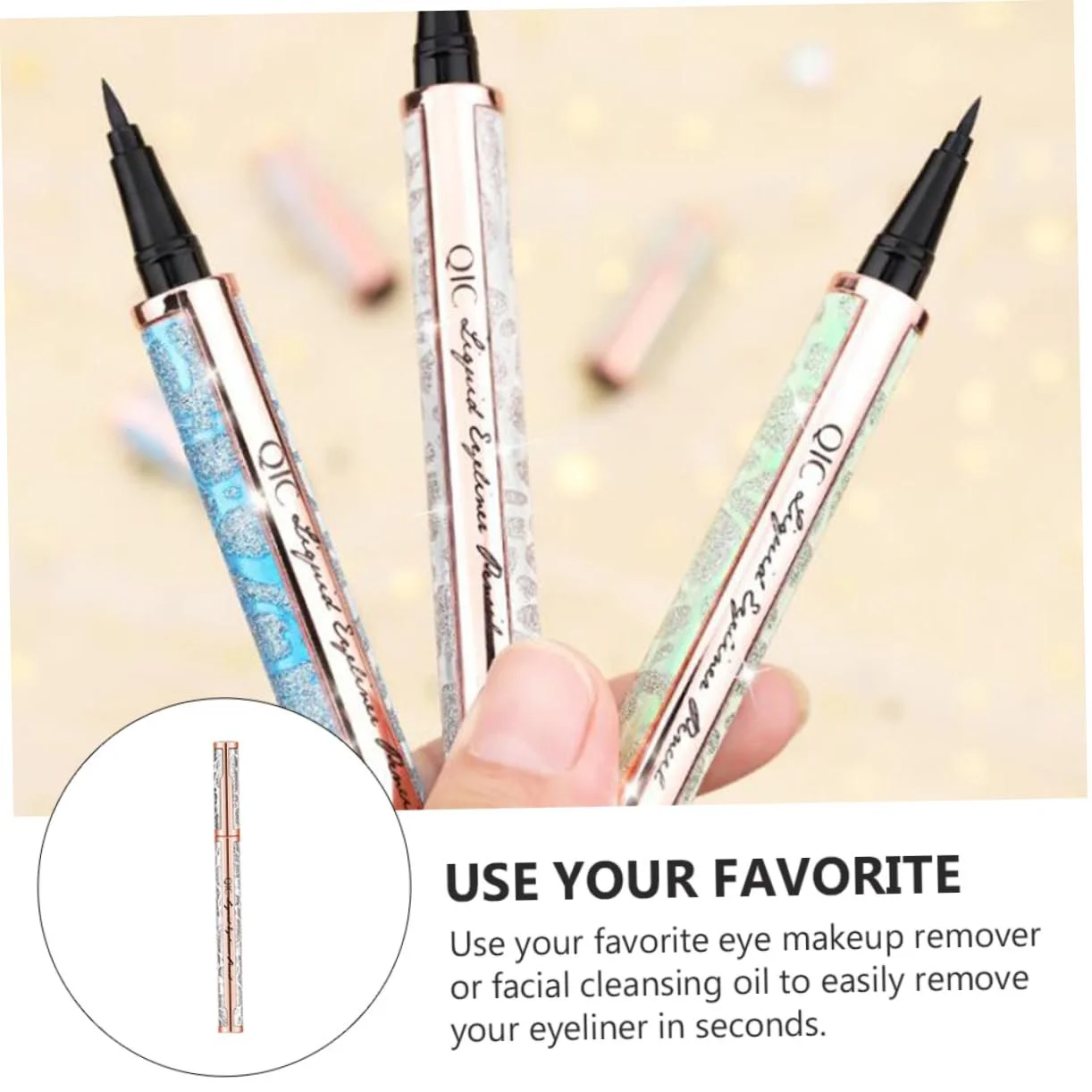 Підводка Для Очей FRCOLOR, Чорний, фото №3