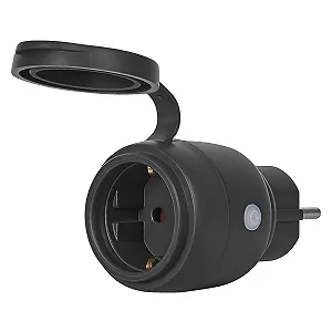 Розетки уличные умные OSRAM SMART+ WiFi Matter 3680 Вт 16 A Черный synthetic.ua - Фото 1