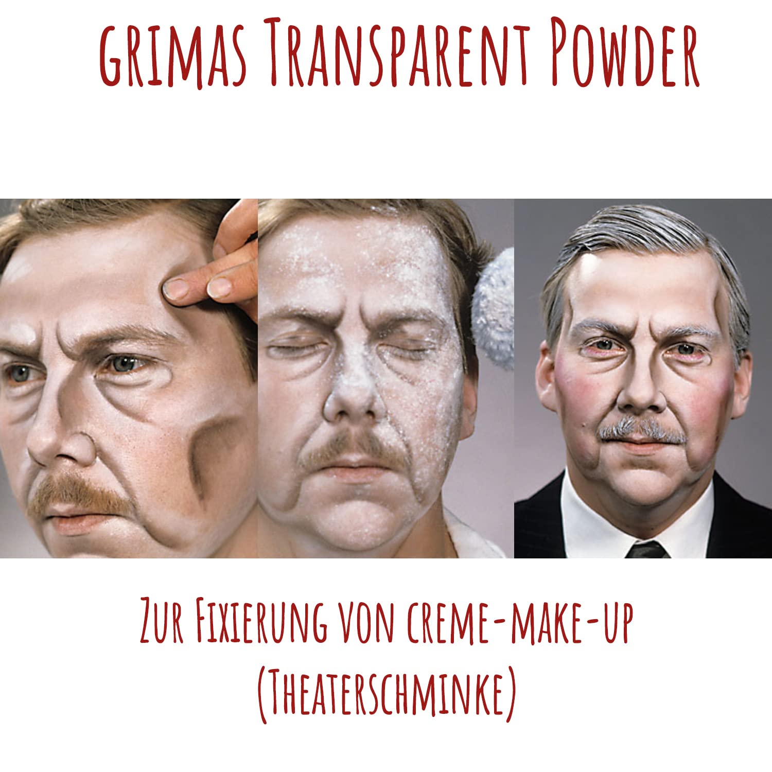 Пудра GRIMAS Transparent 40 г прозрачная матирующая веганская без запаха без глютена, фото №3