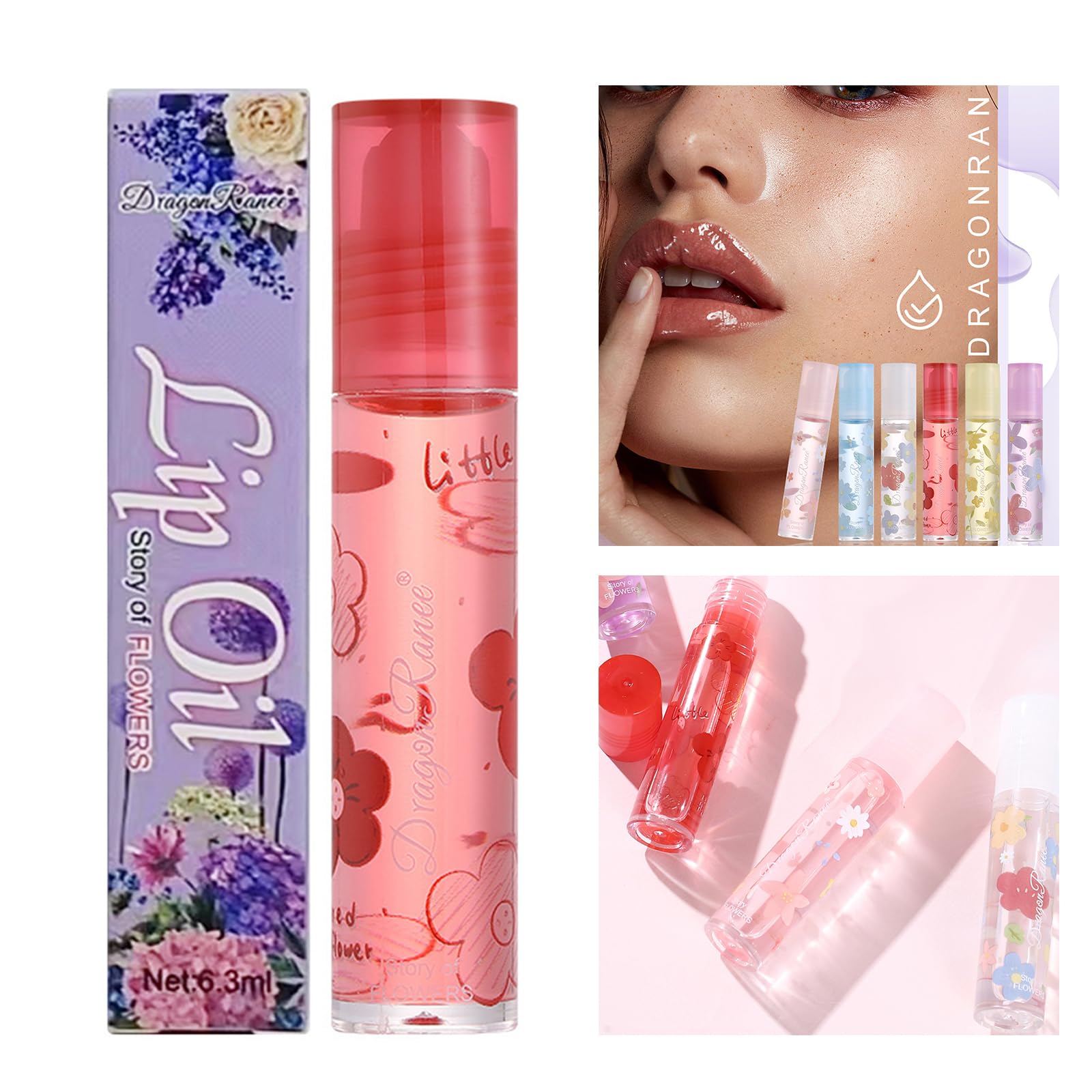 Блиск для губ Dragon Ranee Mini Water Прозорий, фото №3