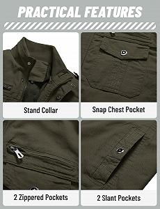 Мужская куртка Tacvasen / Военная / S synthetic.ua - Фото 1