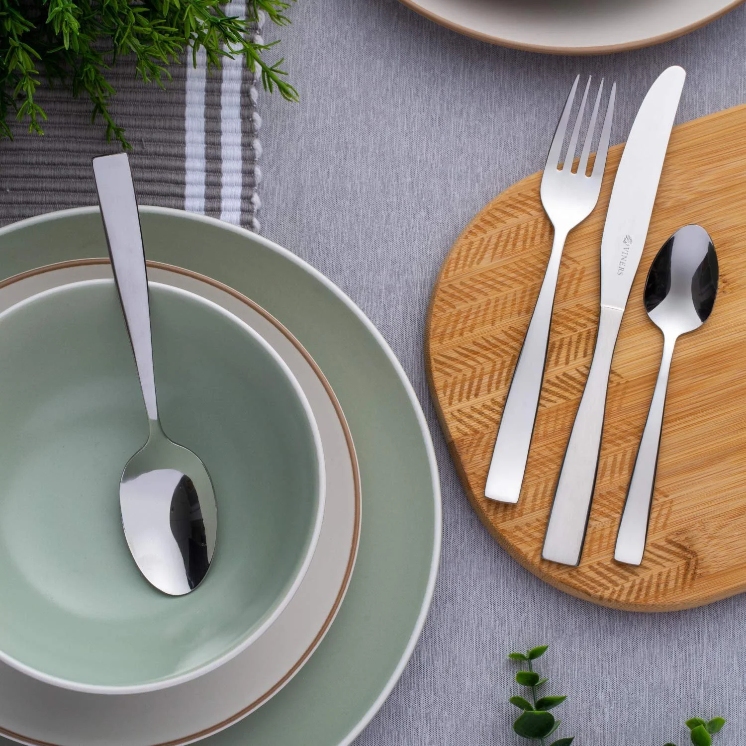 Ложки чайні Viners Everyday Purity 18/0, набір 4 шт, нержавіюча сталь, фото №3