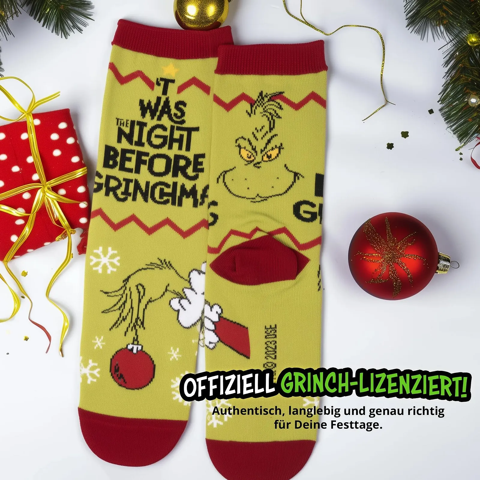 Носки United Labels Grinch Женские Зеленый, фото №6