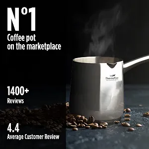 Турка ROSMARINO Stainless Steel 300 мл synthetic.ua - Фото 1