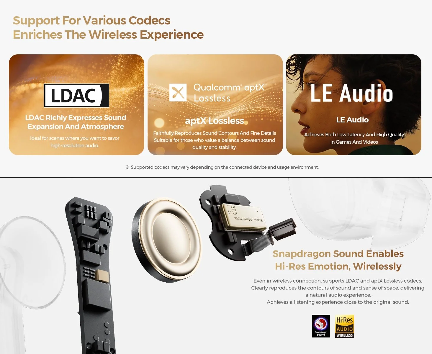 Наушники SoundPEATS Air5 Pro+ xMEMS Qualcomm aptX Lossless LDAC Black, фото №15 Наушники SoundPEATS Air5 Pro+ xMEMS Qualcomm aptX Lossless LDAC Black, фото №15