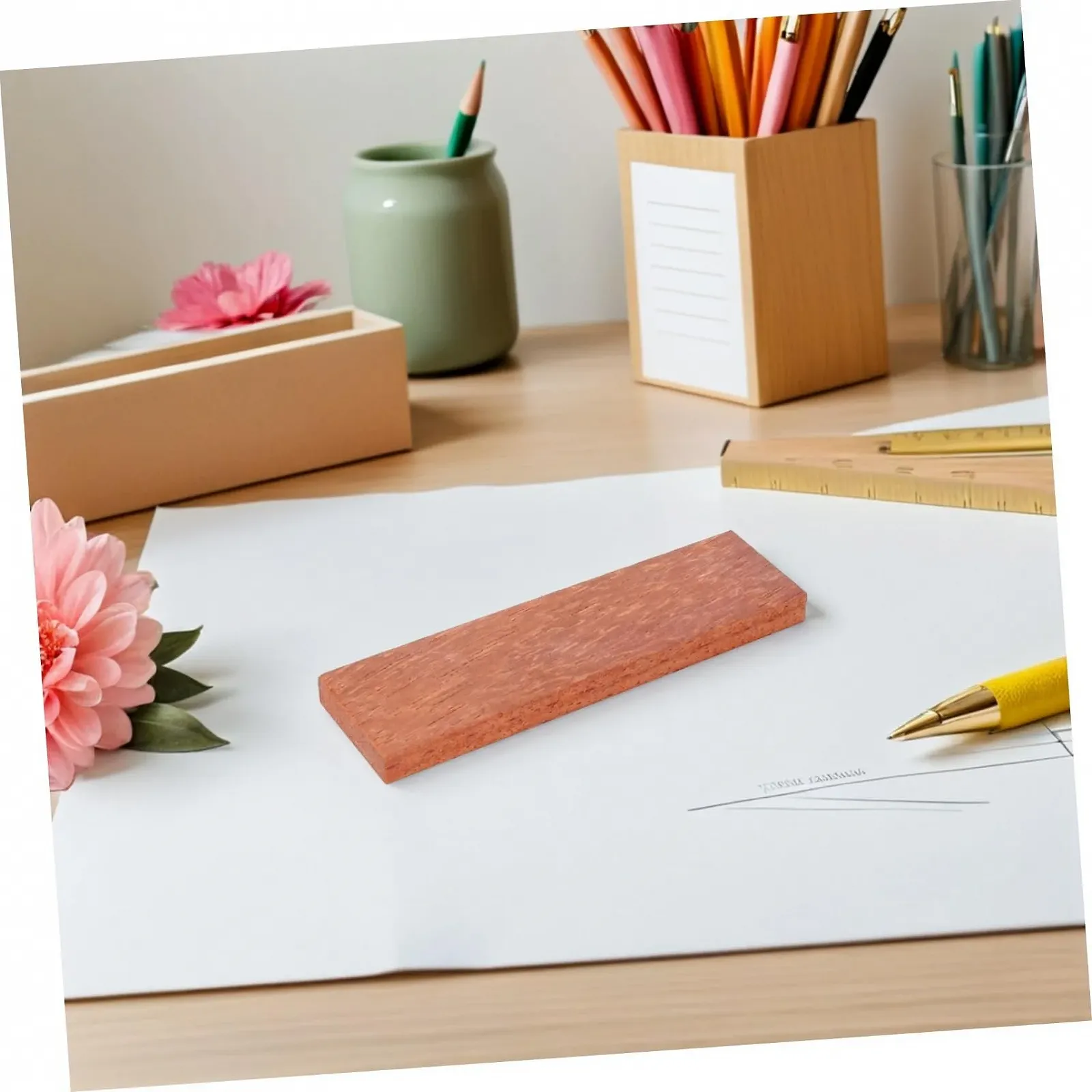 Ручка для кухонного ножа Дерев'яна Ергономічна з заклепками Нековзна поверхня, фото №4