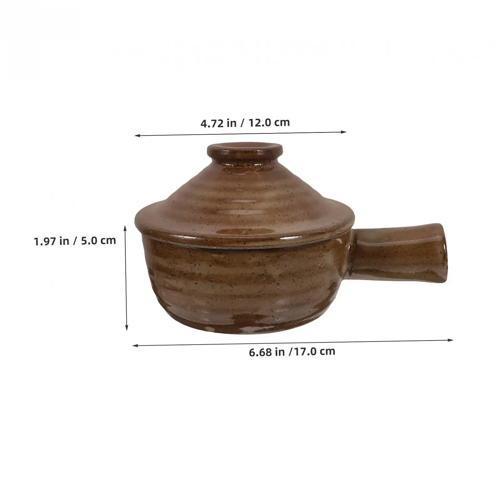 Набір ковшів керамічних VALICLUD 2 шт. з кришками для мікрохвильової печі, фото №2