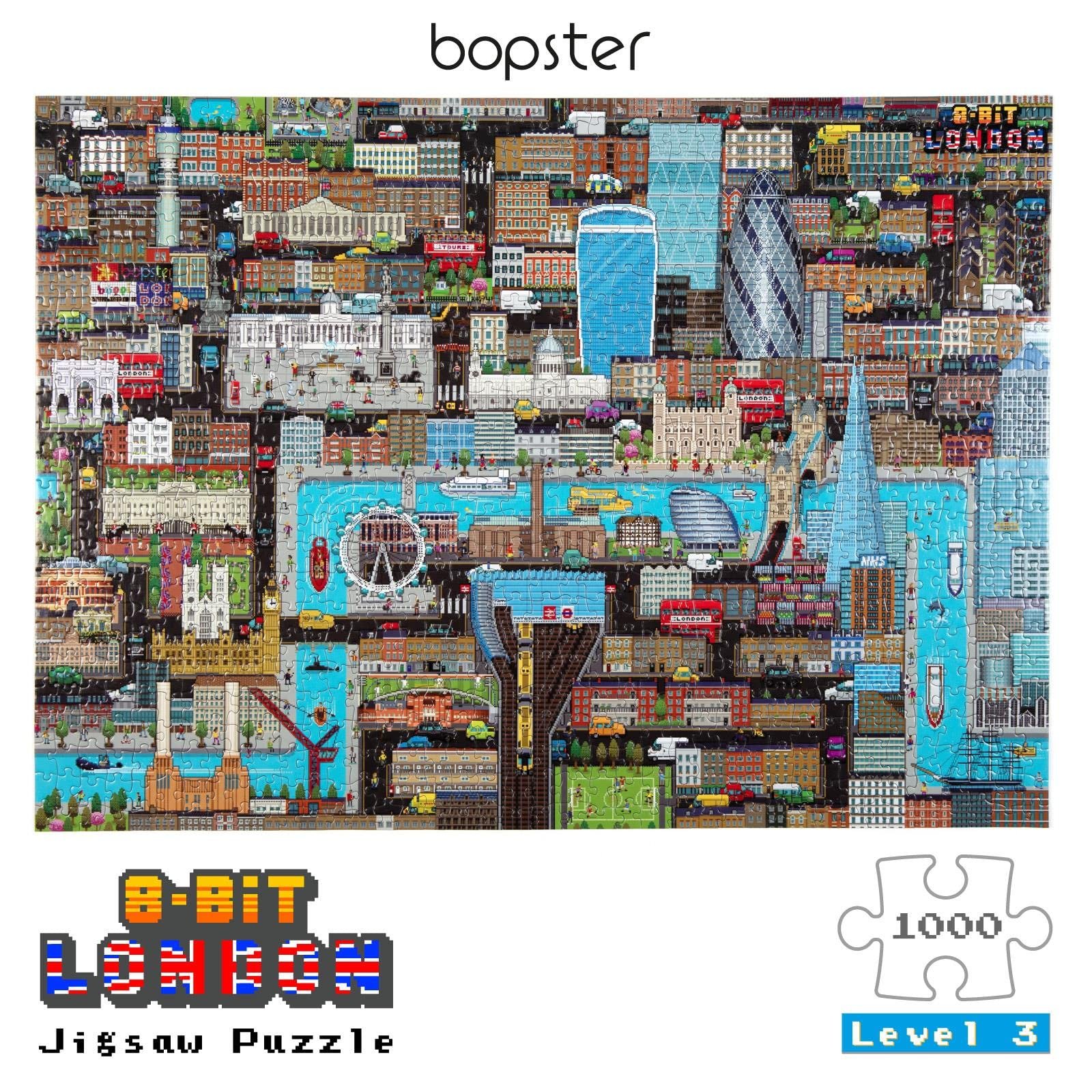 Пазл Bopster 8-bit London Pixel Jigsaw Puzzle 1000 деталей Level 3 70 x 50 см, фото №9 Пазл Bopster 8-bit London Pixel Jigsaw Puzzle 1000 деталей Level 3 70 x 50 см, фото №9