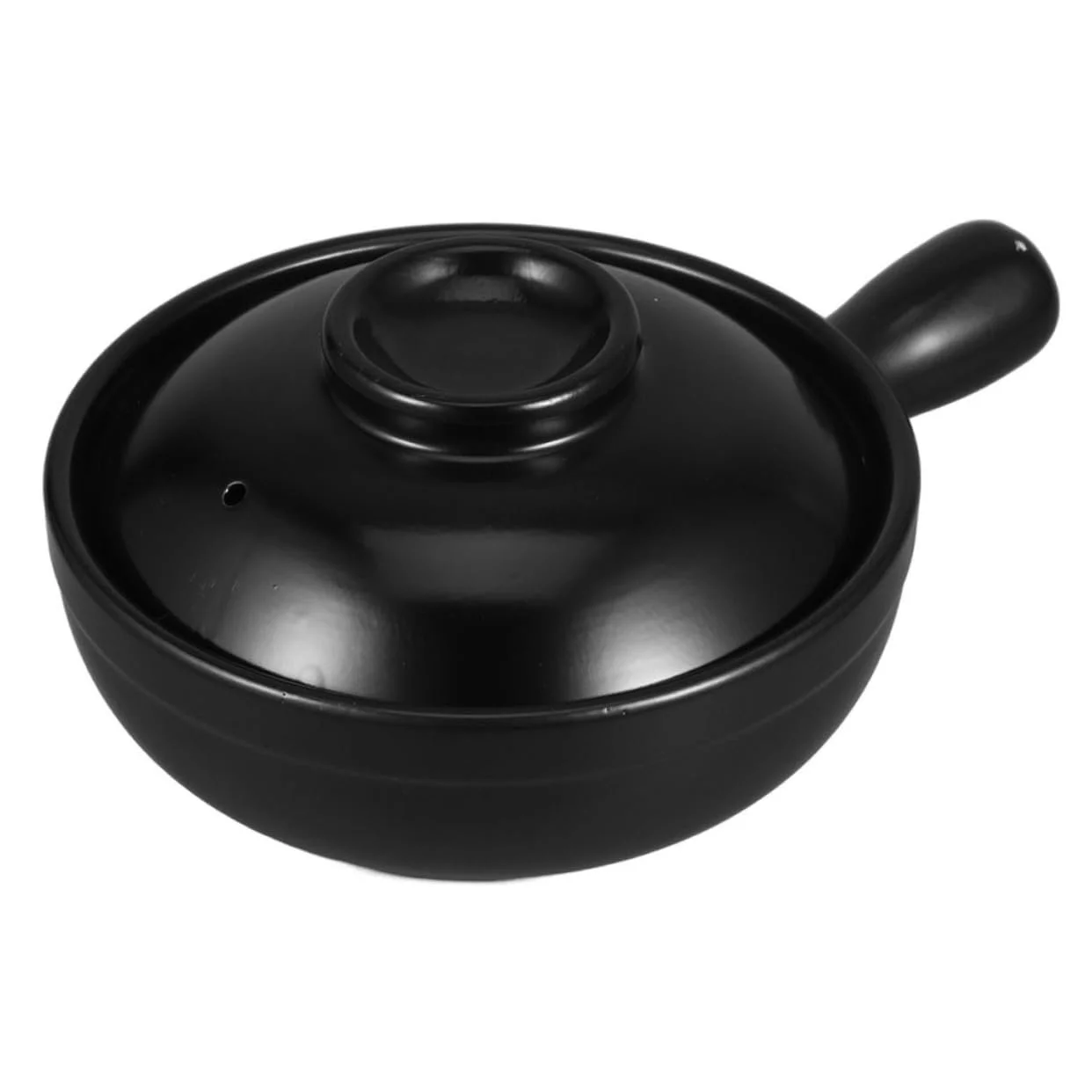 Ківш VALICLUD теракотовий маленький з кришкою для тушкування та смаження універсальний, фото №1