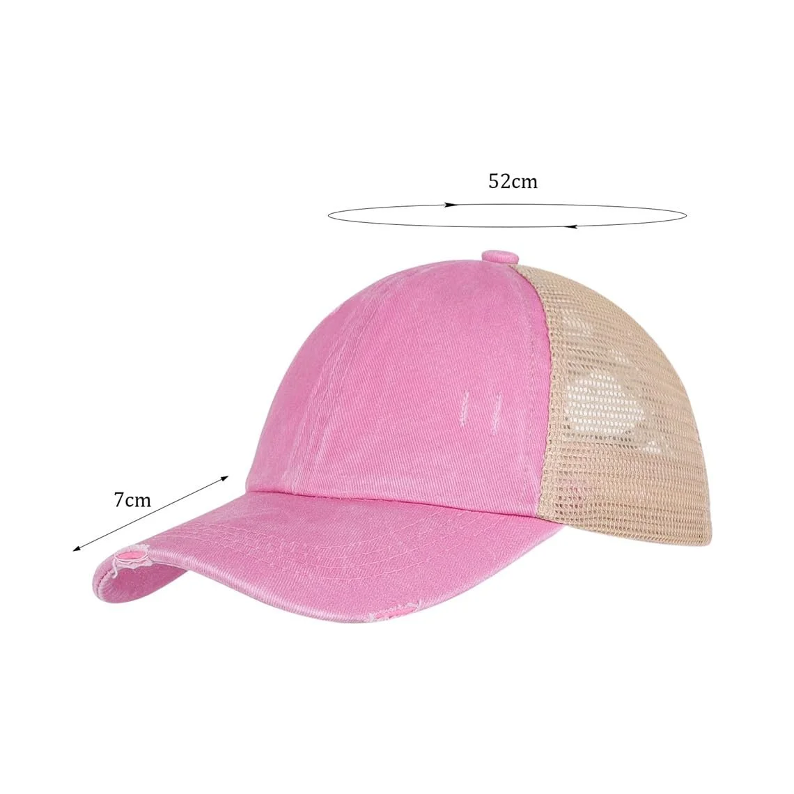 Бейсболка ITODA сітчаста для хвоста регульована, фото №6