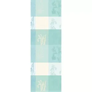 Ранер для столу Garnier-Thiebaut Mille Iris D'eau 55x180 см бавовняний Aqua synthetic.ua - Фото 1
