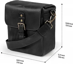 Шкіряна сумка-мессенджер для камери MegaGear MG1328 Mini Чорний ціна на synthetic.ua - Фото 1 Шкіряна сумка-мессенджер для камери MegaGear MG1328 Mini Чорний synthetic.ua - Фото 1