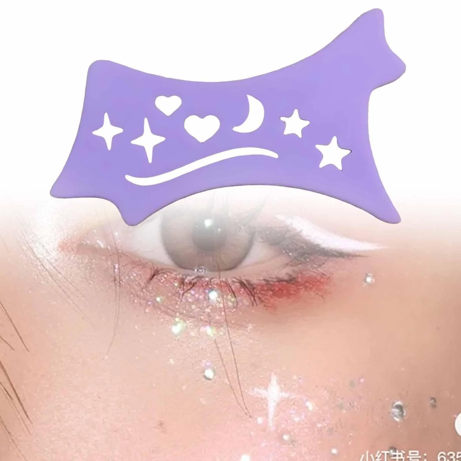 Трафарет для підводки MagiDeal Багатофункціональний Фіолетовий, фото №6