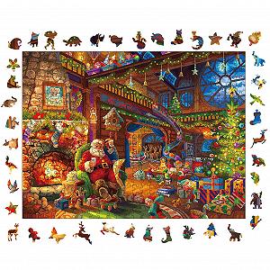 Деревянный пазл Christmas 500 элементов Уникальная форма животных (30 x 40 см) - Фото 1