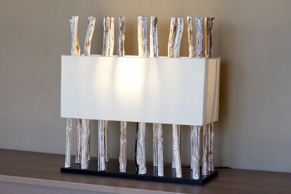 Настільна лампа Tabanan Driftwood Бавовна ручної роботи, фото №3