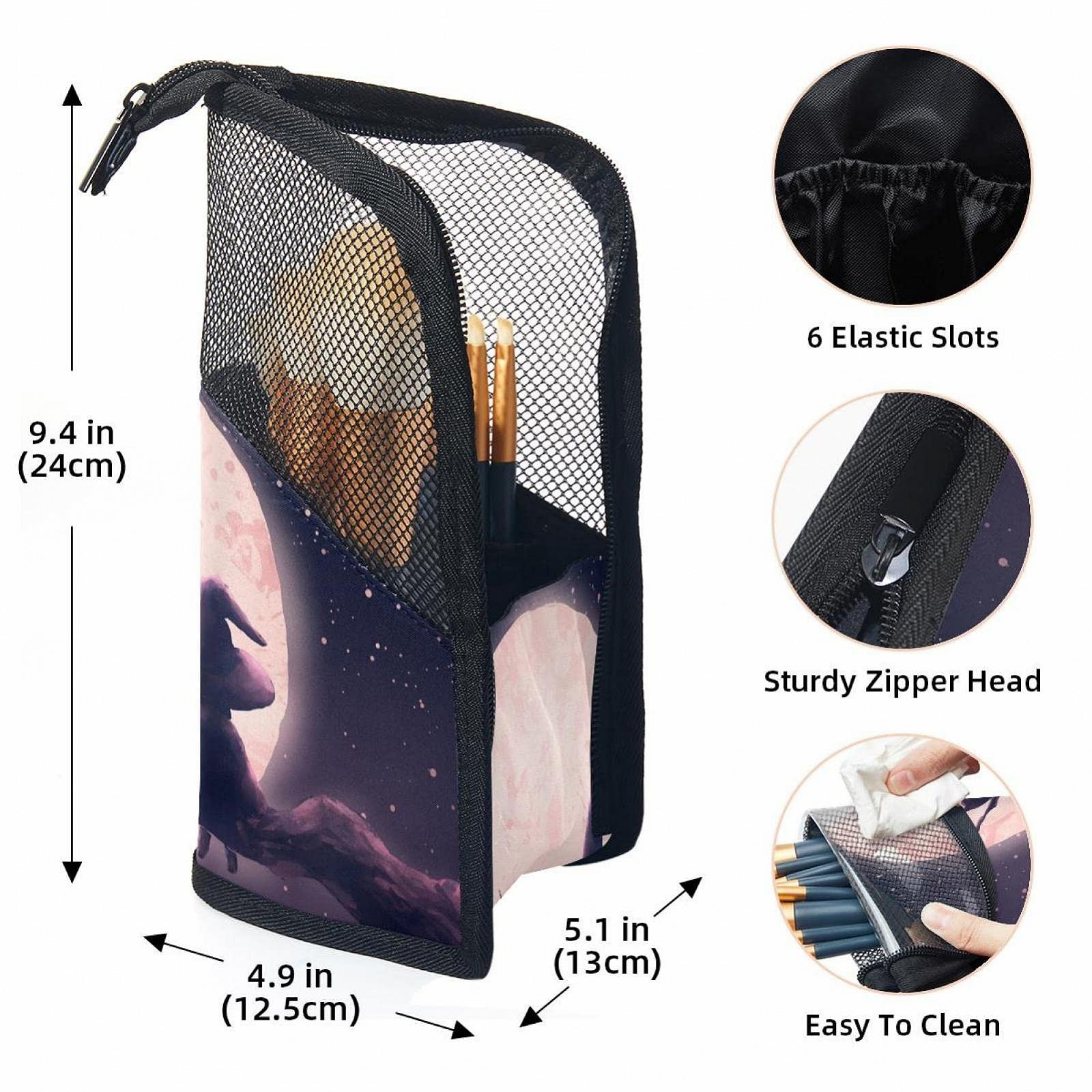 Набор кистей для макияжа Full Moon Night Owl Witch 12 штук, с косметичкой, Colored-1839, фото №3