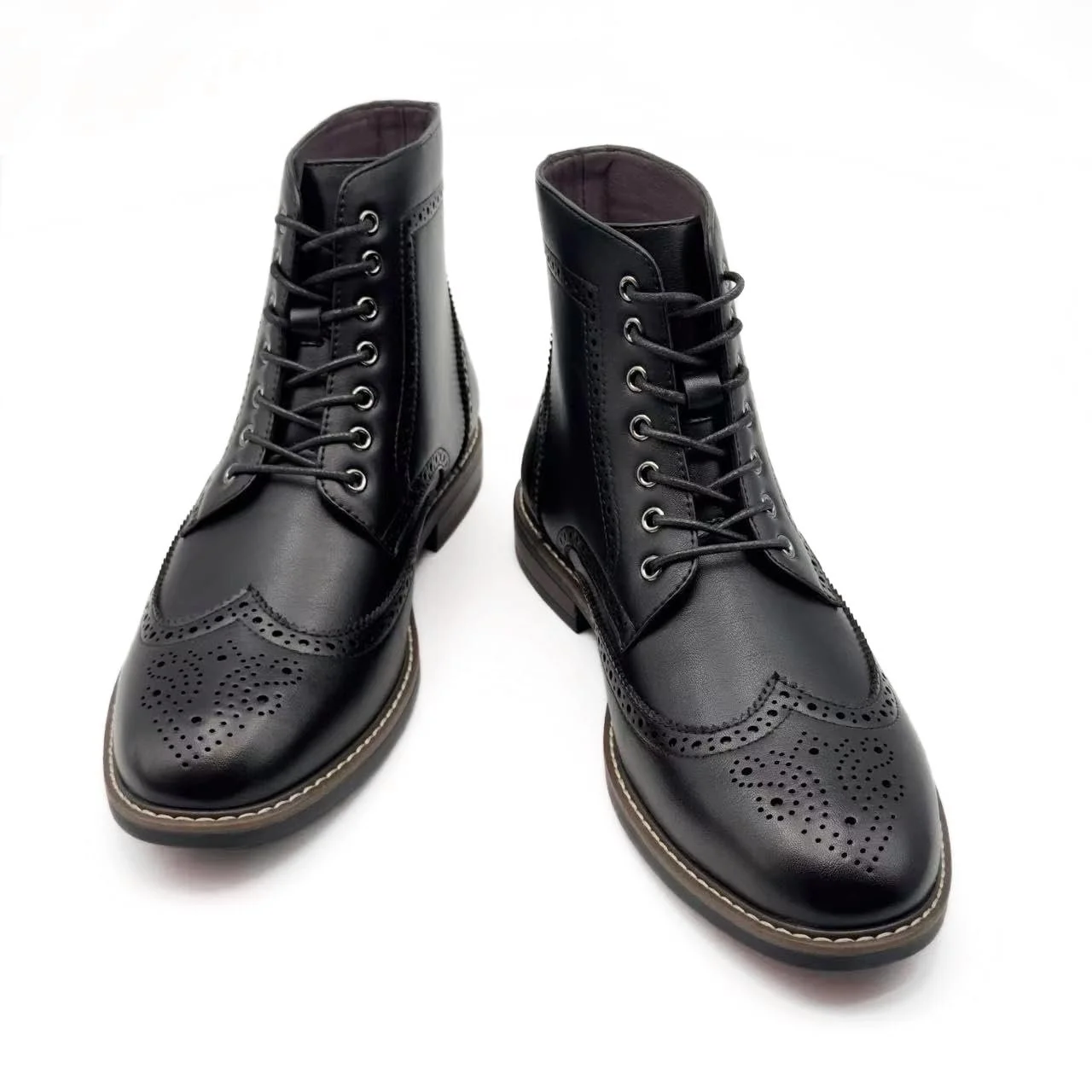 Чоловічі черевики Броги Класичні Оксфорди на шнурівці, фото №2