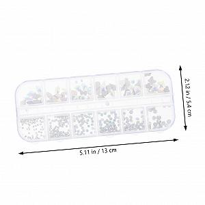 Подвески для ногтей Healvian Набор Плоские Прочный металл Подходящий размер Домашние стразы для дизайна ногтей Маникюр и рукоделие synthetic.ua - Фото 1