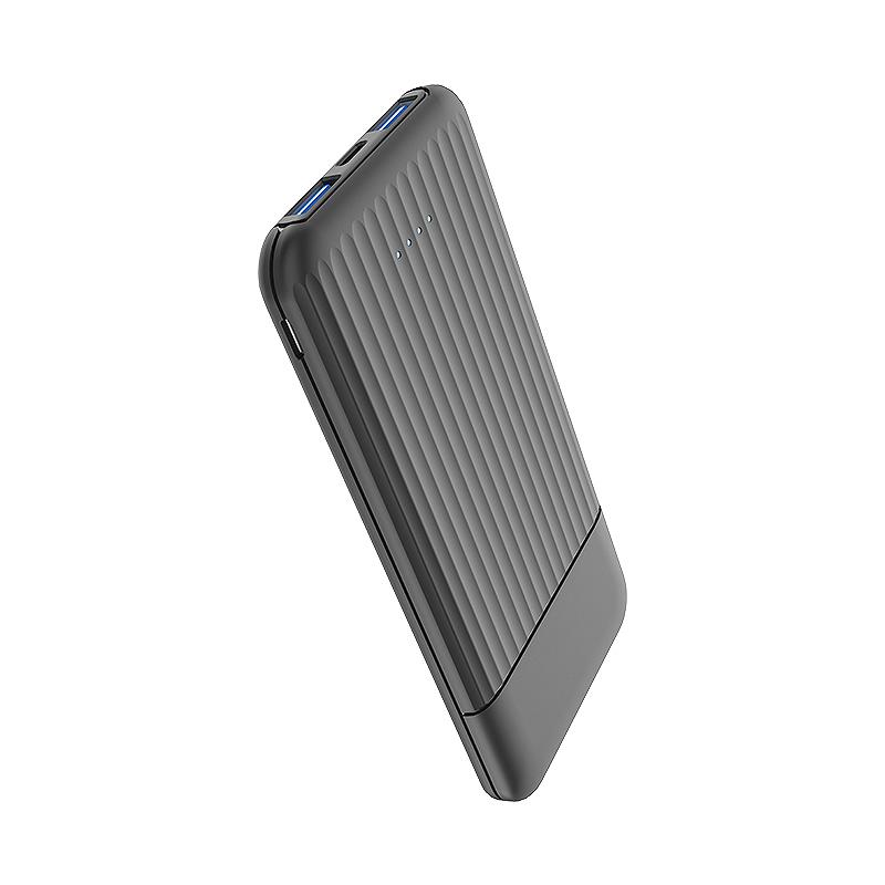 Портативний зарядний пристрій Повербанк Aspor A323 10000 mAh (Micro/Type-C/2USB/2.4A/2.4A)- чорний, фото №1