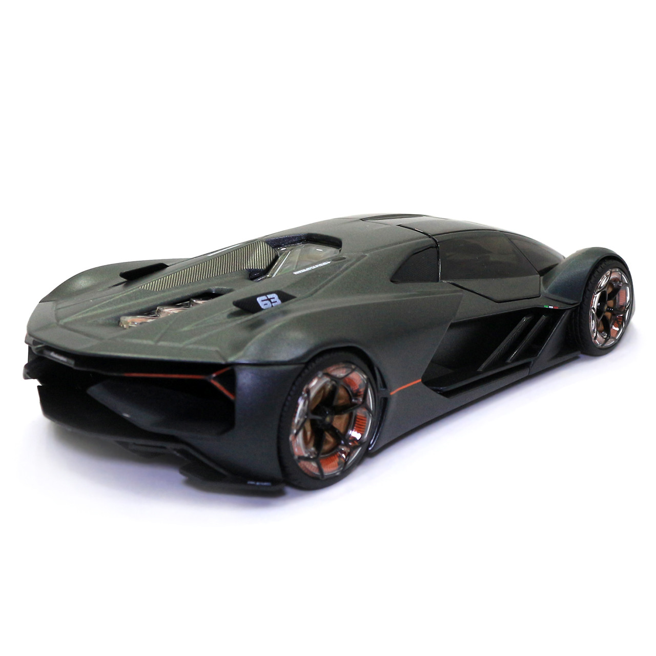 Машинка металлическая Lamborghini Terzo Millennio Bburago Ламборгини черный 9*19*4 см (18-21094), фото №4