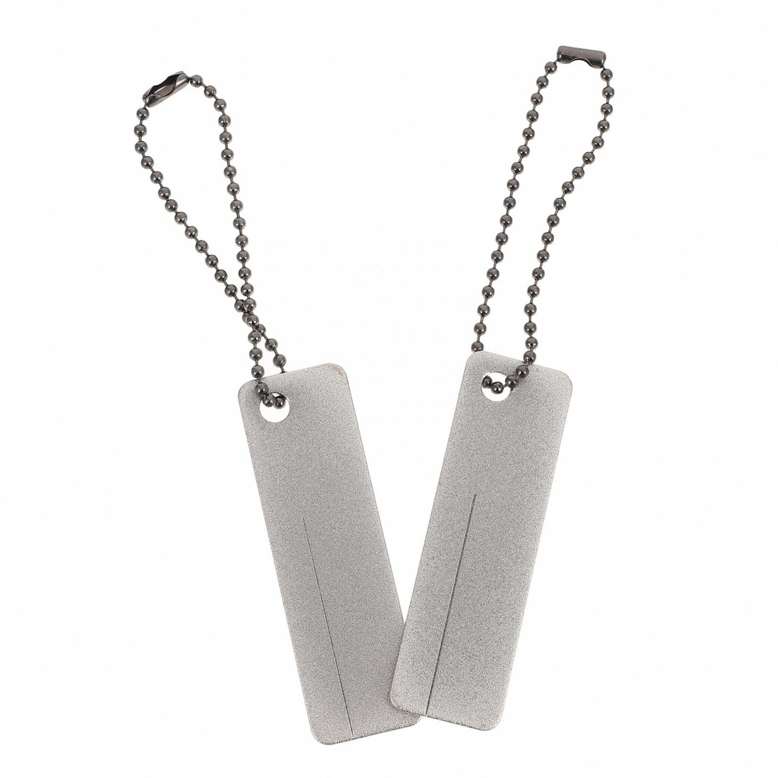 Набор точильных камней Lurrose Алмазные Серебристые 2 шт., фото №1