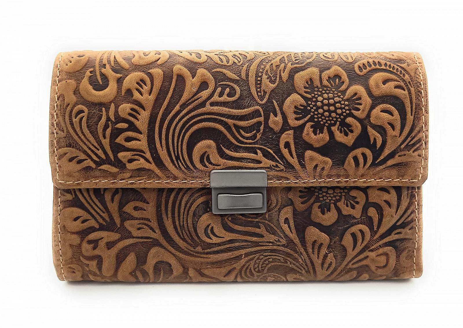 Женский кошелек Официанта из кожи Brown Contemporary, фото №1