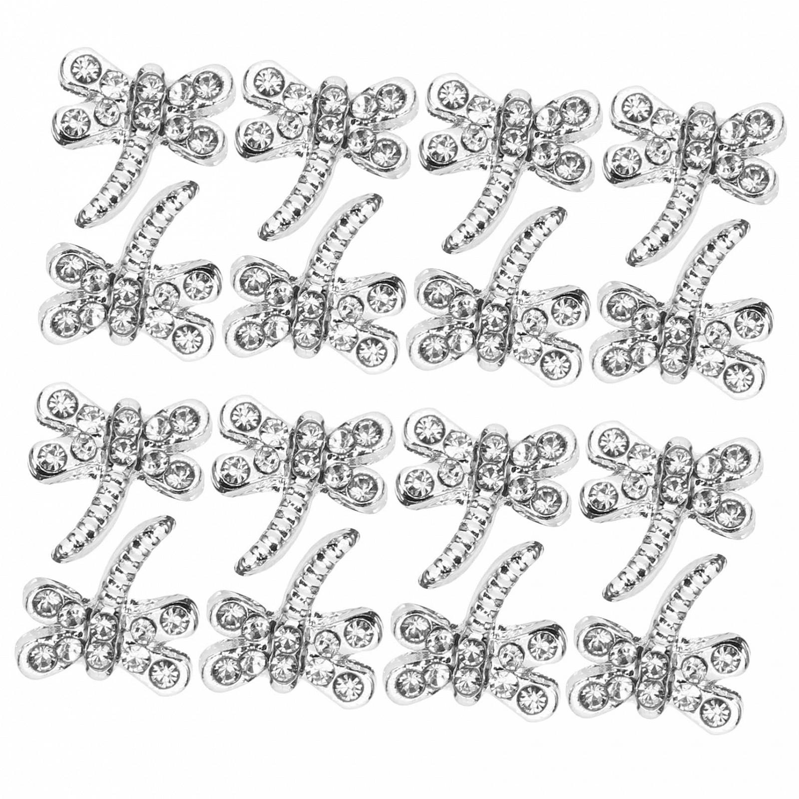 Подвеска для ногтей Серебряный сплав 20 шт., фото №1