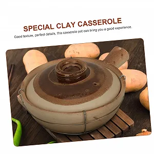 Кастрюля керамическая с антипригарным покрытием и толстой ручкой synthetic.ua - Фото 1