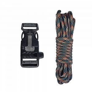 Набір для виготовлення браслета виживання Paracord, кресало/свисток, Woodlong/камуфляж, 20 дюймів - Фото 1
