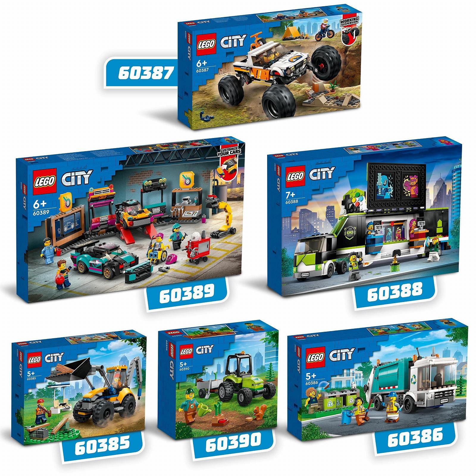 Lego City 60387 Внедорожное приключение Игрушечный кемпинг-грузовик с рабочей подвеской для детей от 6 лет, фото №6