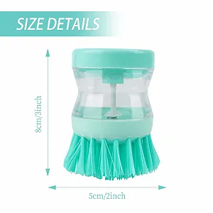 Щітка для миття посуду з дозатором миючого засобу, 3 шт. synthetic.ua - Фото 1