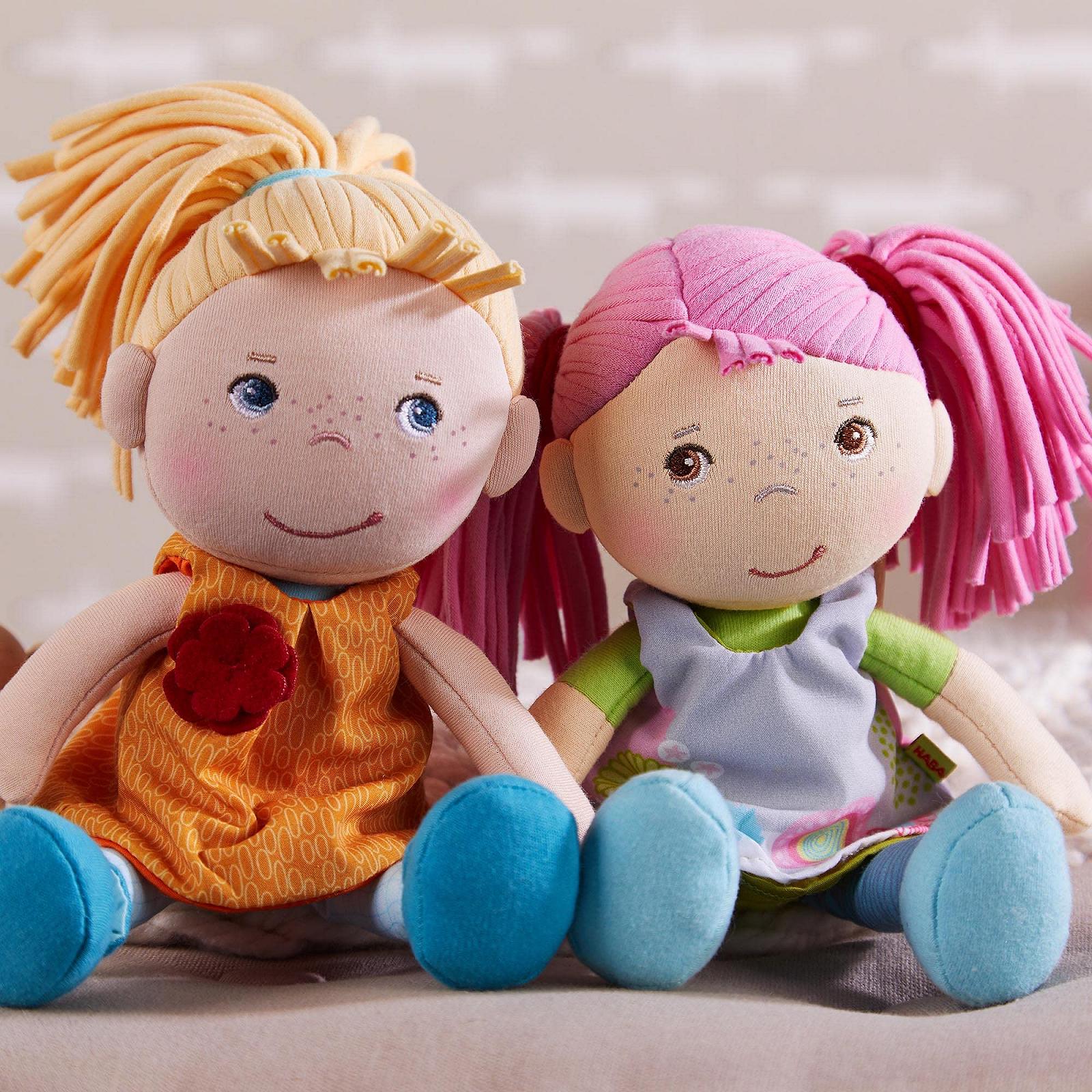 Кукла HABA Beatrice Мягкая тряпичная для младенцев от 6 месяцев для игры, объятий и комфорта бежевая в высококачественной подарочной упаковке, фото №4