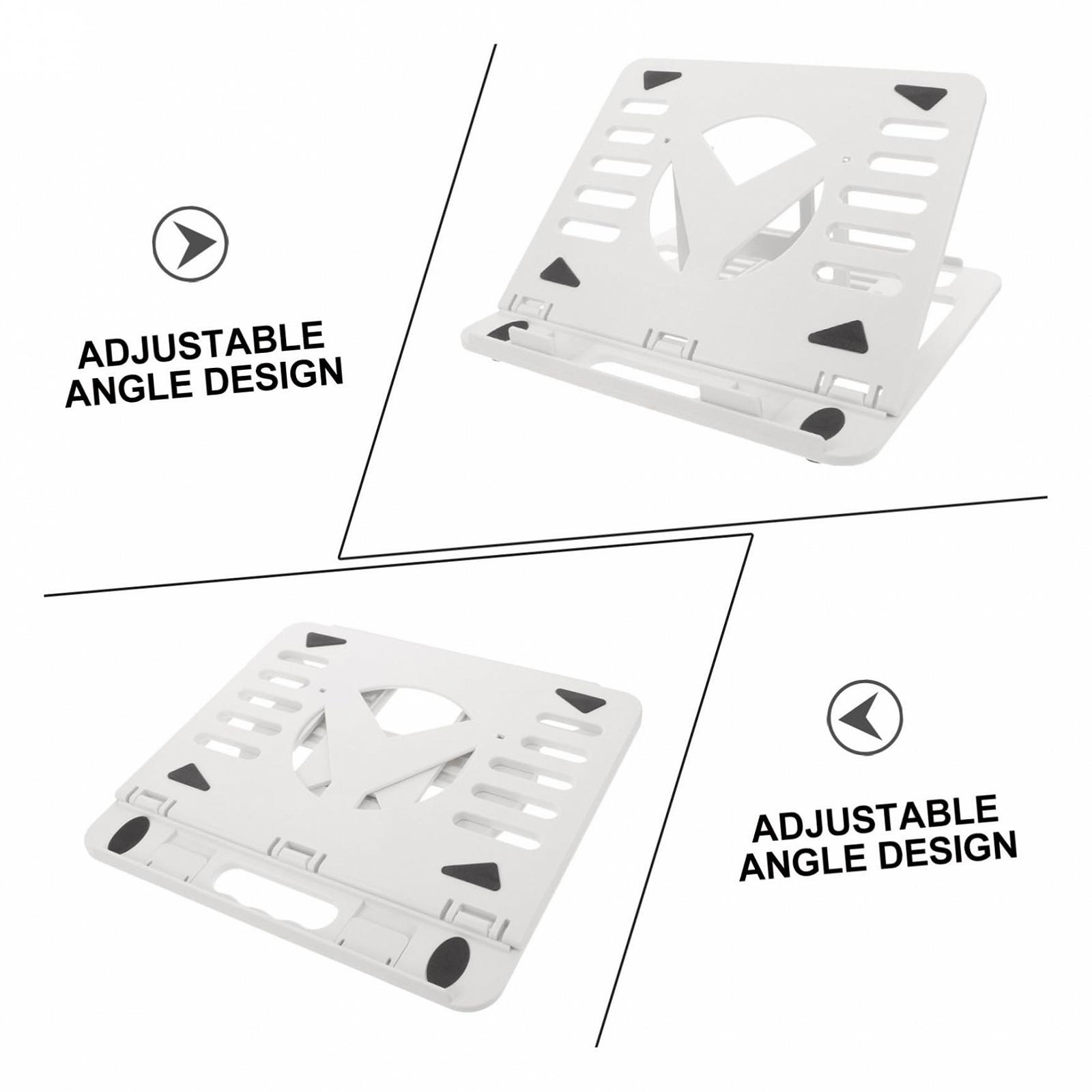 Подставка для ноутбука BESPORTBLE складная пластиковая регулируемая с функцией охлаждения противоскользящая компактная легкая, фото №7