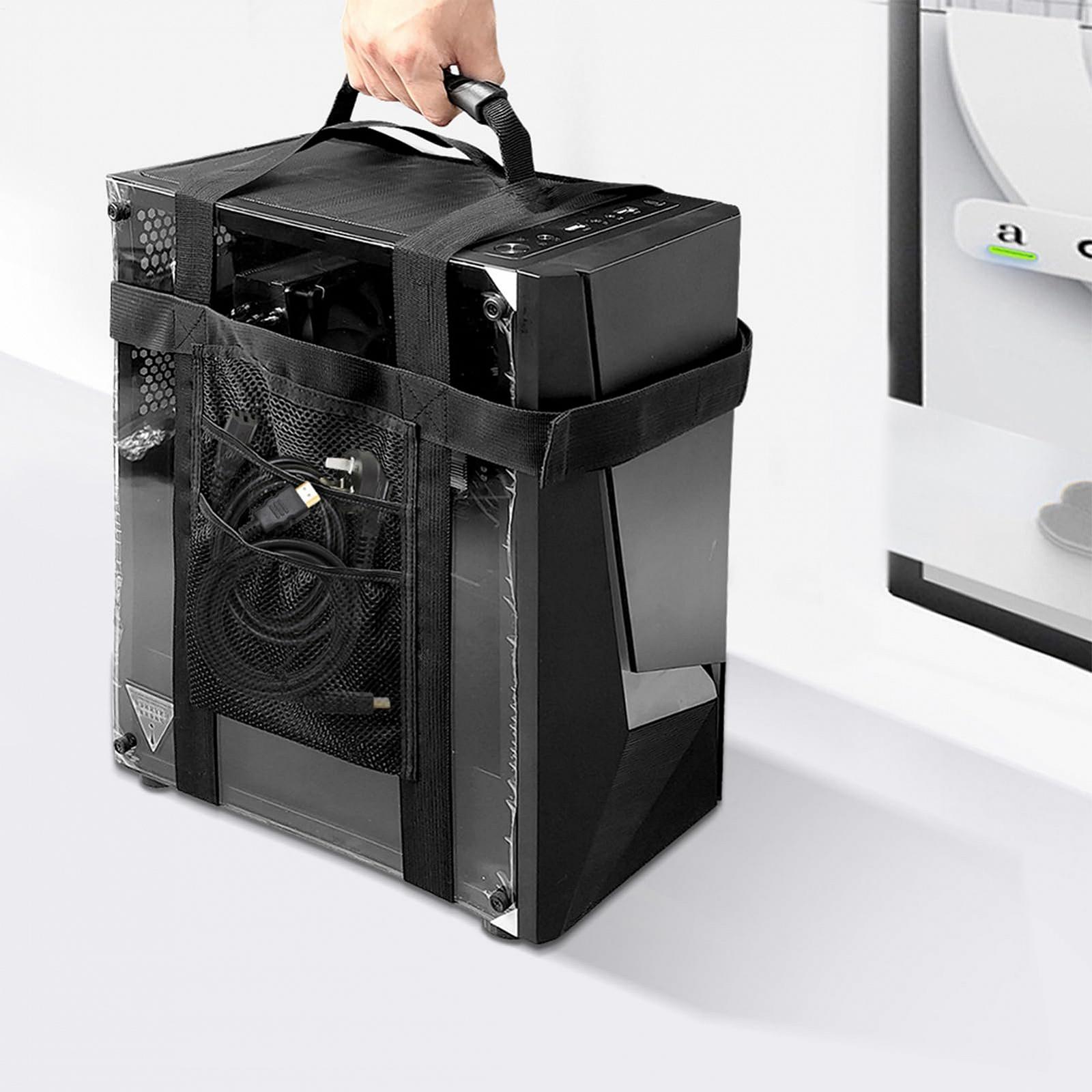 Регулируемая система крепления компьютерного корпуса - Ремень для переноски настольного ПК, Удобный держатель для транспортировки процессора, Эргономичный ремень для подъема настольного корпуса для мобильности в офисах, фото №2