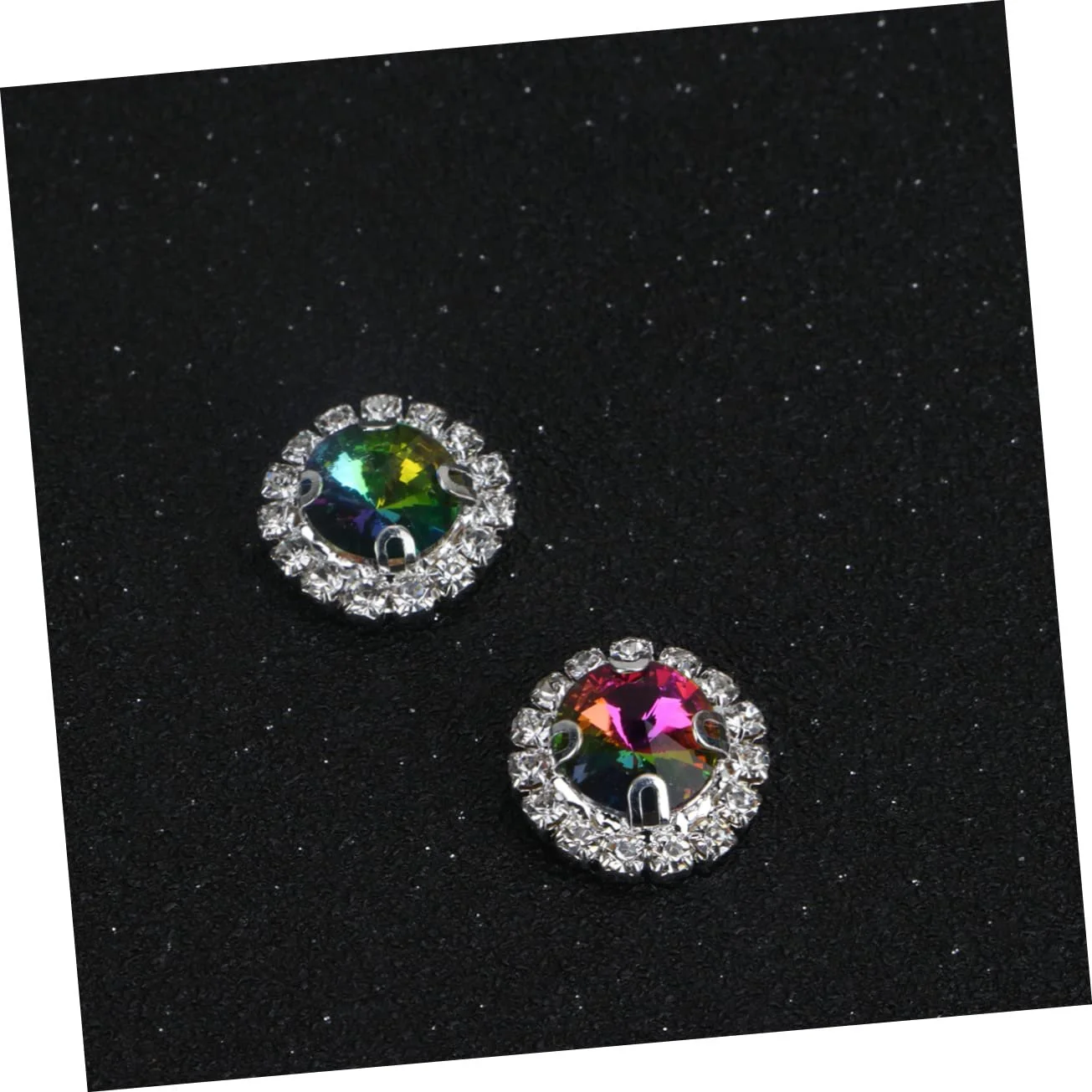 Стрази Плоскі Круглі PLAFOPE 20 шт. для рукоділля, дорогоцінні камені для виготовлення ювелірних виробів, DIY, весілля, день народження, блискучі, фото №2