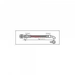 Тормозной шланг METZGER 4110072 для SUZUKI, передняя ось слева, передняя ось справа - Фото 1