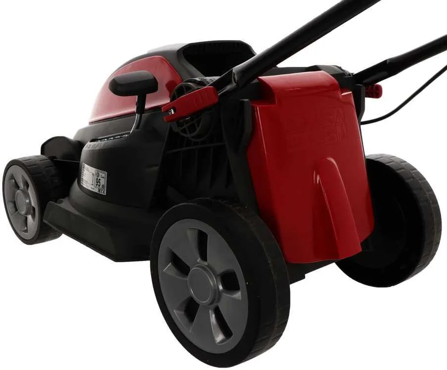 Мережева газонокосарка електрична CASTELGARDEN XE 36 / 1200W / до 300 м² / 34 см ширина різання / 35 л колектор / Чорний-червоний, фото №8