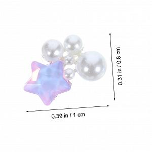 Шармы для ногтей Healeved, 30 шт., жемчужные, звездные, украшения для маникюра synthetic.ua - Фото 1