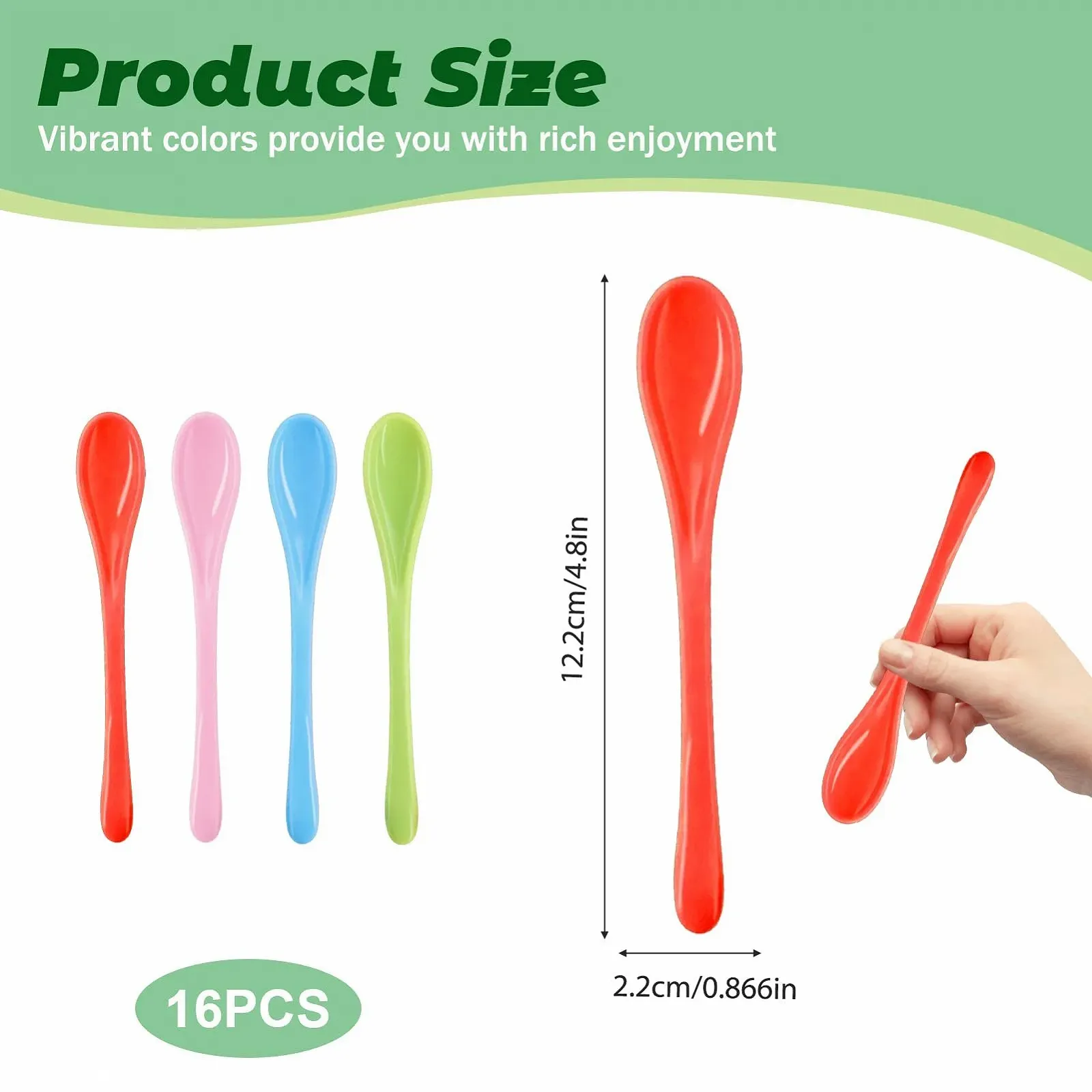 Набір пластикових ложок, 16 шт., фото №2